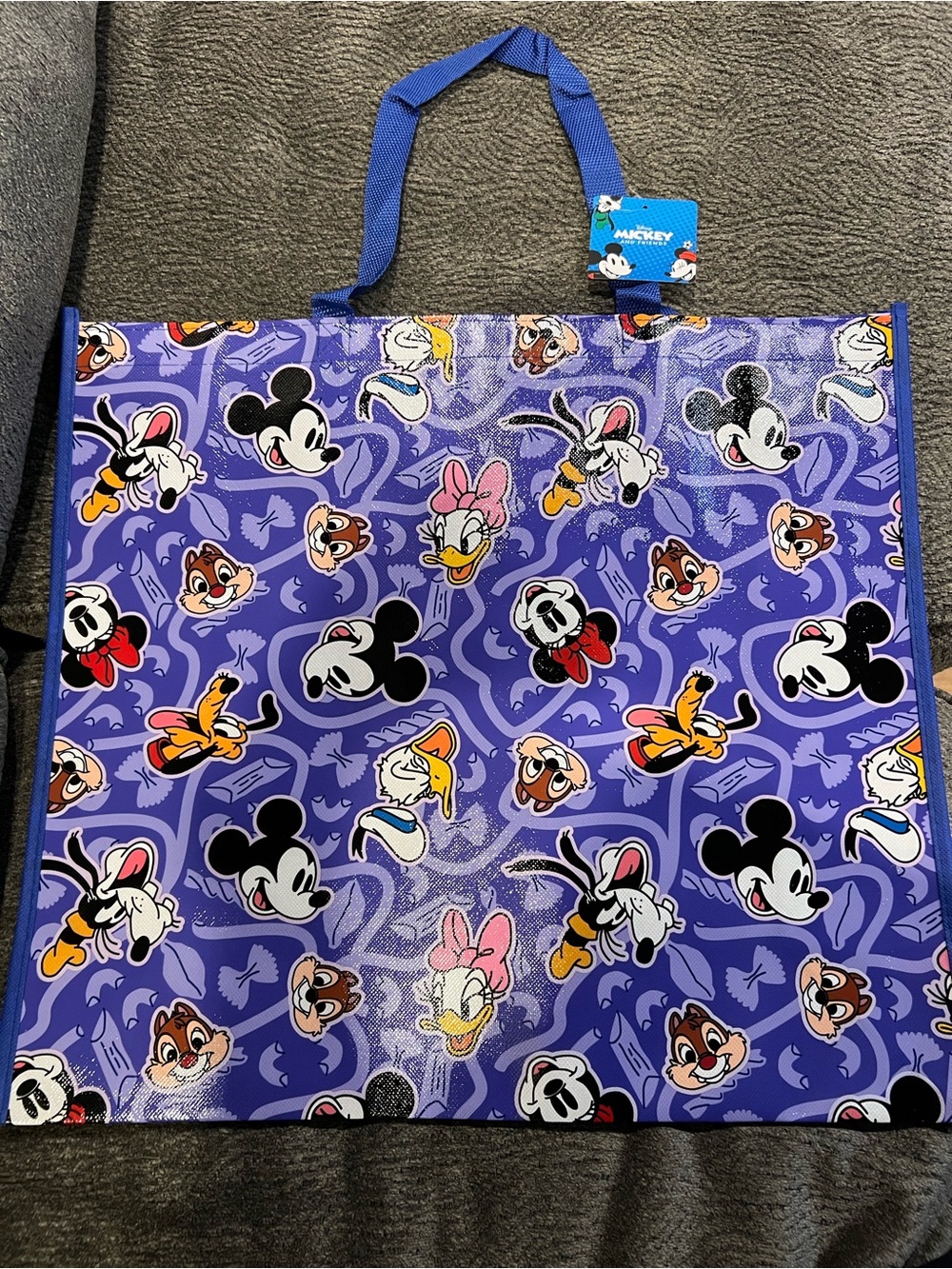 Disney Purple Mickey & Friends Reusable Tote Bag